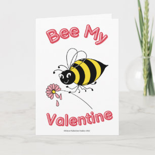 Bee My Valentine's Day Card Karte