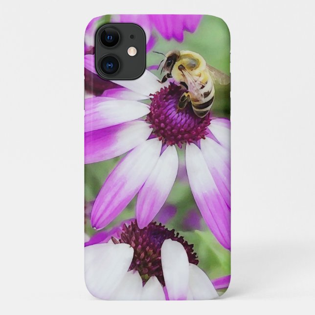 Bee on Daisy Flower Garden Phone Case (Rückseite)