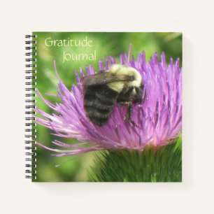 Bee on Thistle Dankeschön Journal Notizbuch