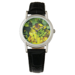 Bee on Yellow Flowers Armbanduhr