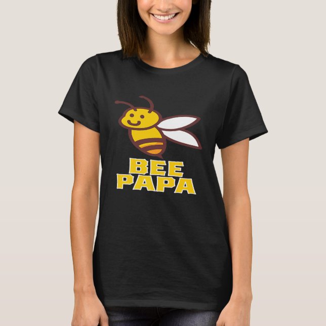 Bee Papa Beekeeper Honey Hive T-Shirt (Vorderseite)