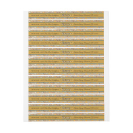 Bee Pattern Golden Amber Floral Honey Jar