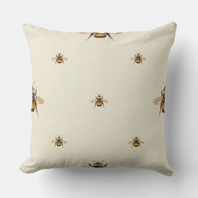 Bee Pattern Kissen (Vorderseite)