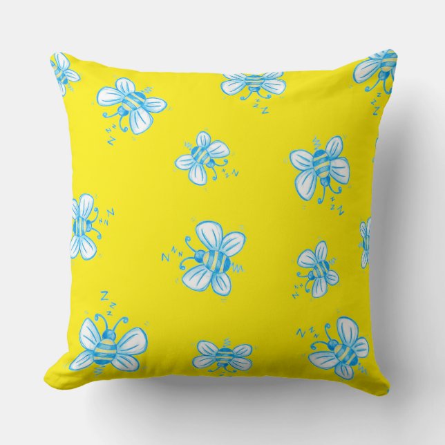 Bee Pattern Kissen (Vorderseite)