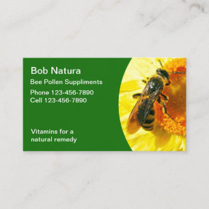 Bee Pollen Business Cards Visitenkarte