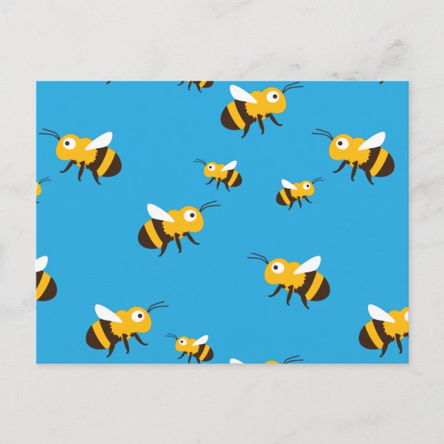 Bee Postcard Postkarte (Vorderseite)