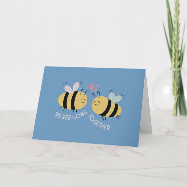 Bee Pun: Wir sind lange zusammen (Vorderseite)