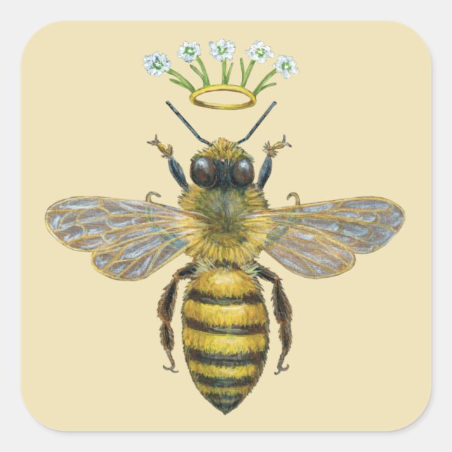Bee Royalty Aufkleber (Vorderseite)