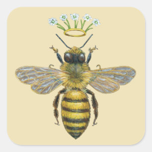 Bee Royalty Aufkleber