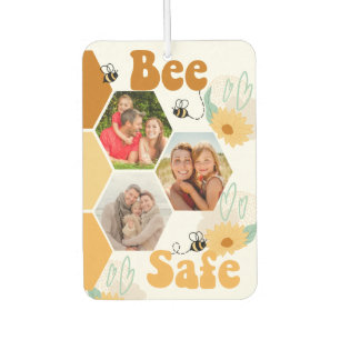 Bee Safe 3 Foto Waben Collage Autolufterfrischer