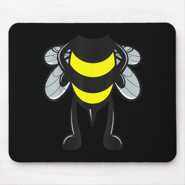 Bee Shirt Adult Men Women Kids Bumblebee Costume  Mousepad (Vorne)