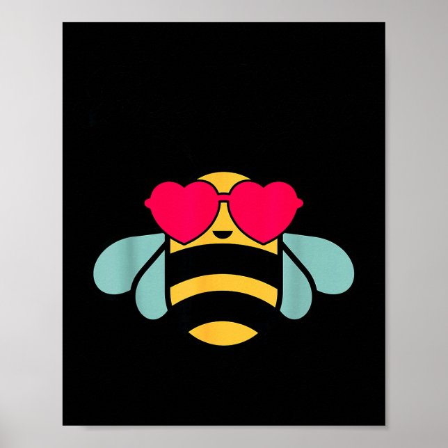 Bee-shirt Girls Bumble Bee Kind Toddler Kids Cute  Poster (Vorne)