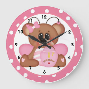 Bee Still My Heart Valentine's Day Clock d1 Große Wanduhr