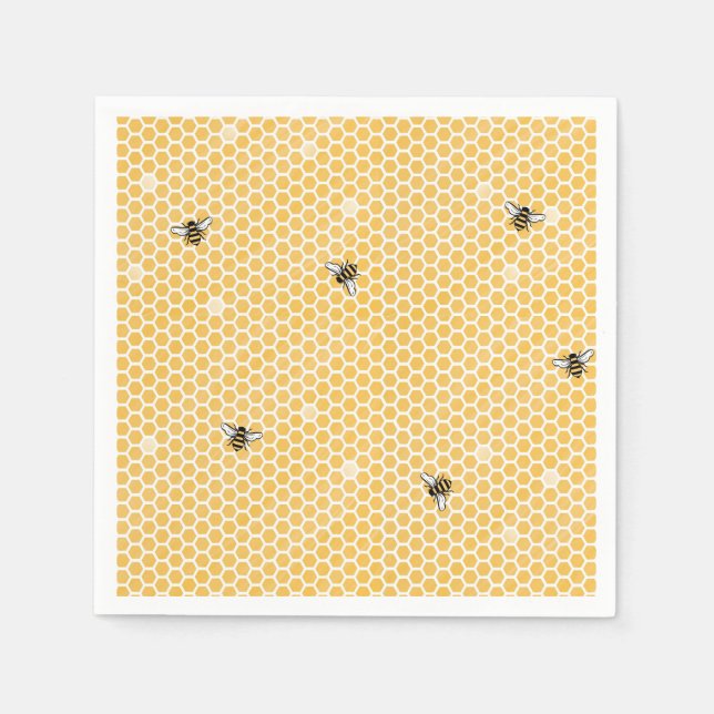 Bee Tea Party Napkin Serviette (Vorderseite)