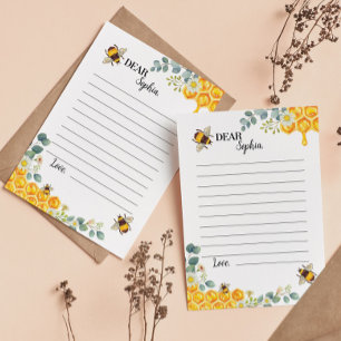 Bee Time Capsule Note Card Dankeskarte
