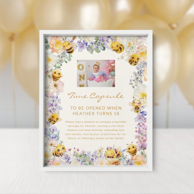 Bee Time Capsule Sign Poster (Bee Time Capsule Sign
)