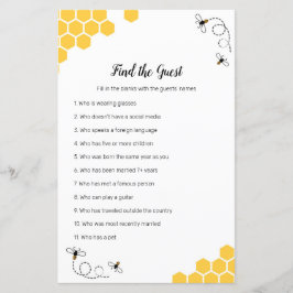 Bee Watercolor Finden Sie das Gast-Spiel