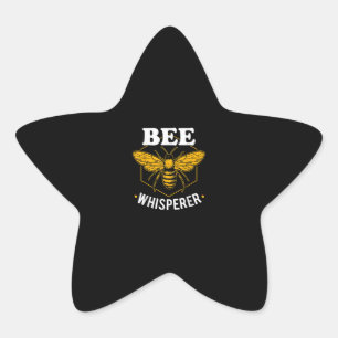 Bee Whisperer   Funny Gift for Beepers Stern-Aufkleber