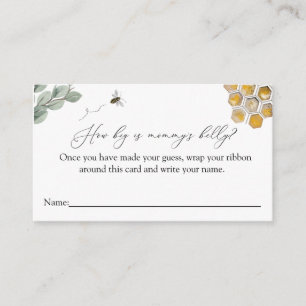 Bee Wie groß ist Mama's Bauchspielkarte Begleitkarte