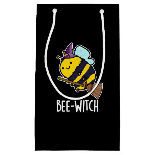 Bee-witch Funny Bee Pun Dark BG Kleine Geschenktüte
