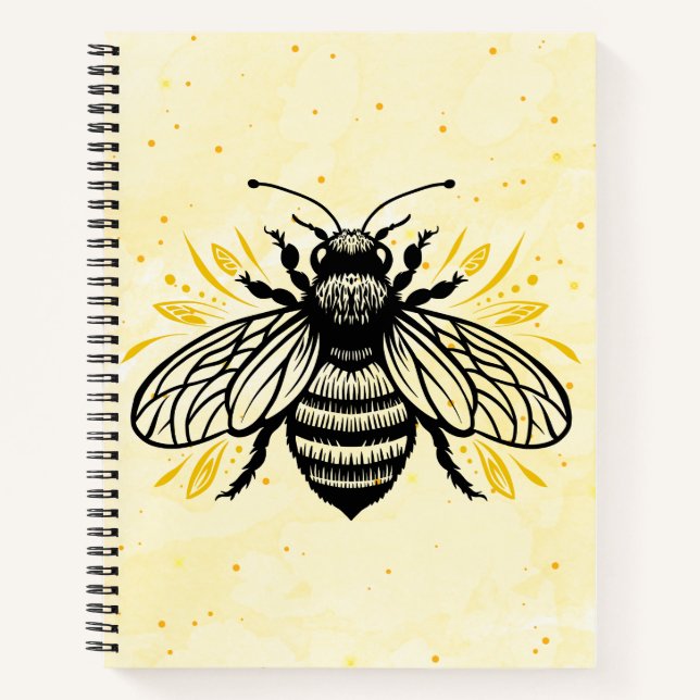 Bee-yond Beautiful Spiral Notebook Notizbuch (Vorderseite)