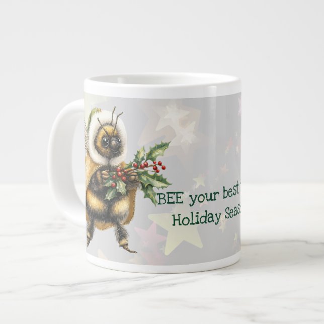 BEE Your Best This Holiday Season Jumbo-Tasse (Vorderseite Links)