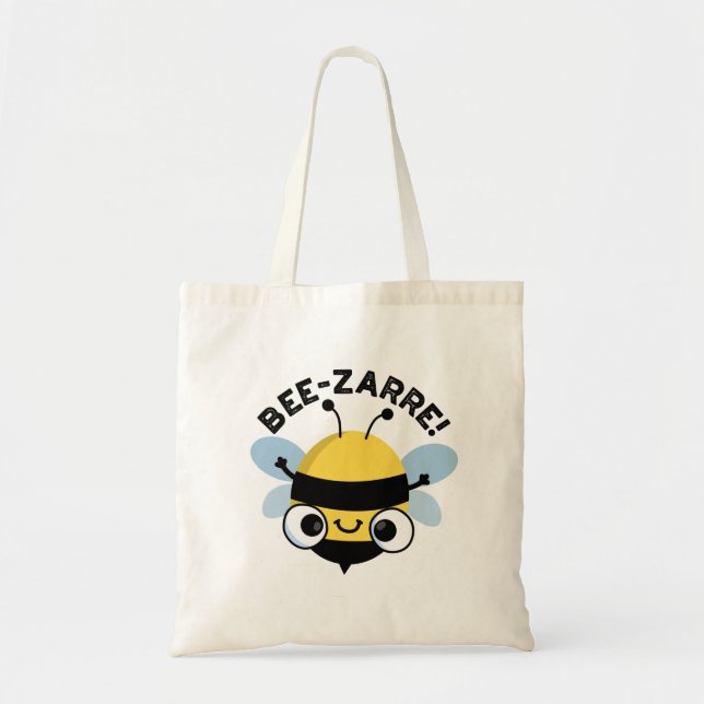 Bee-zarre Funny Bizarre Bee Pun Tragetasche (Vorne)