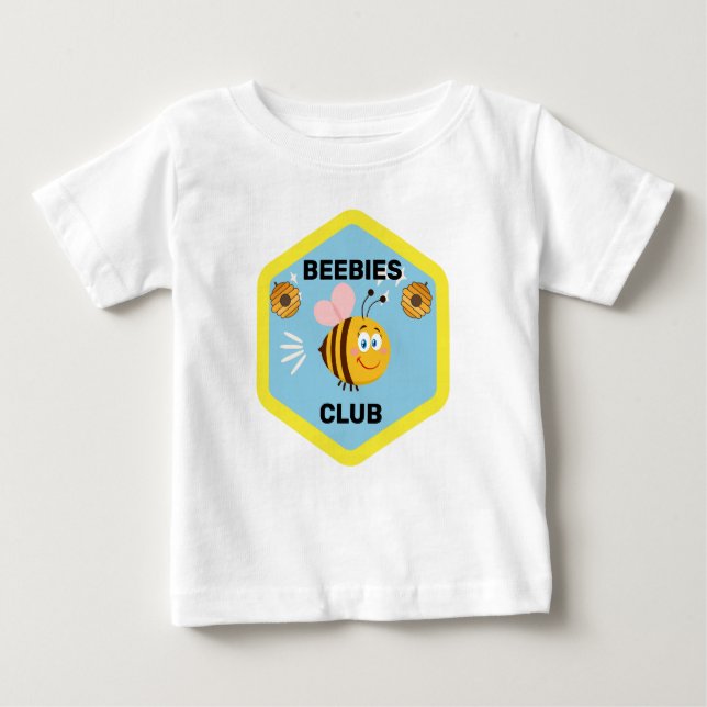 Beebies Club | Funny Personalisiert Template Baby T-shirt (Vorderseite)