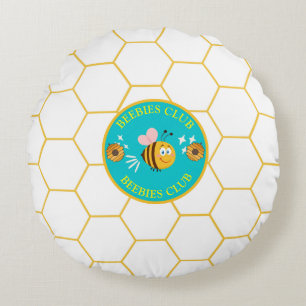 BEEBIES CLUB   Funny Personalisiert Template Rundes Kissen