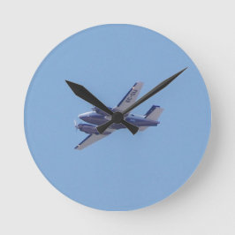 Beech B90 King Air Runde Wanduhr