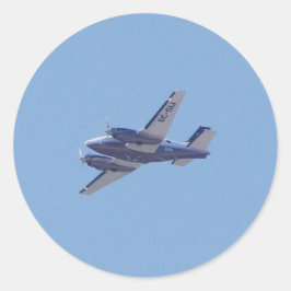 Beech B90 King Air Runder Aufkleber