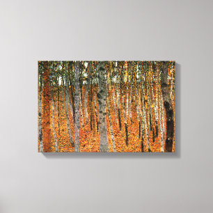 Beech Forest von Gustav Klimt Fine Art Double Pane Leinwanddruck