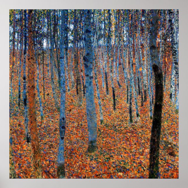 Beech Grove, Gustav Klimt Poster (Vorne)