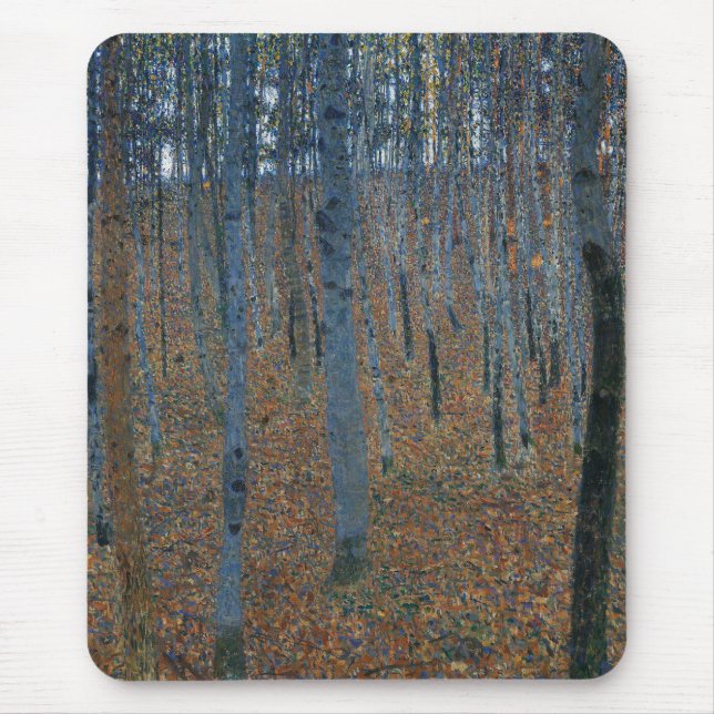Beech Grove I von Gustav Klimt Malerei Mousepad (Vorne)