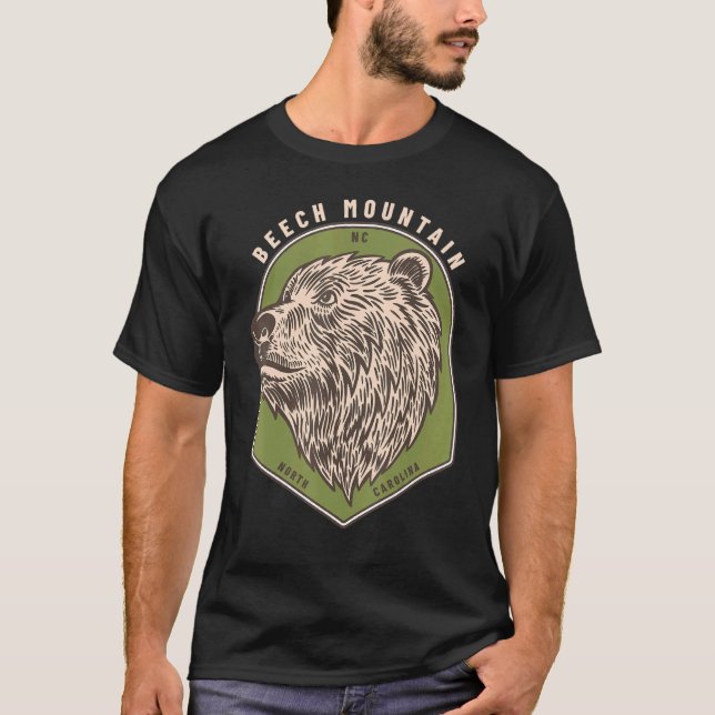 Beech Mountain North Carolina Bears Blue Ridge Bea T-Shirt (Vorderseite)