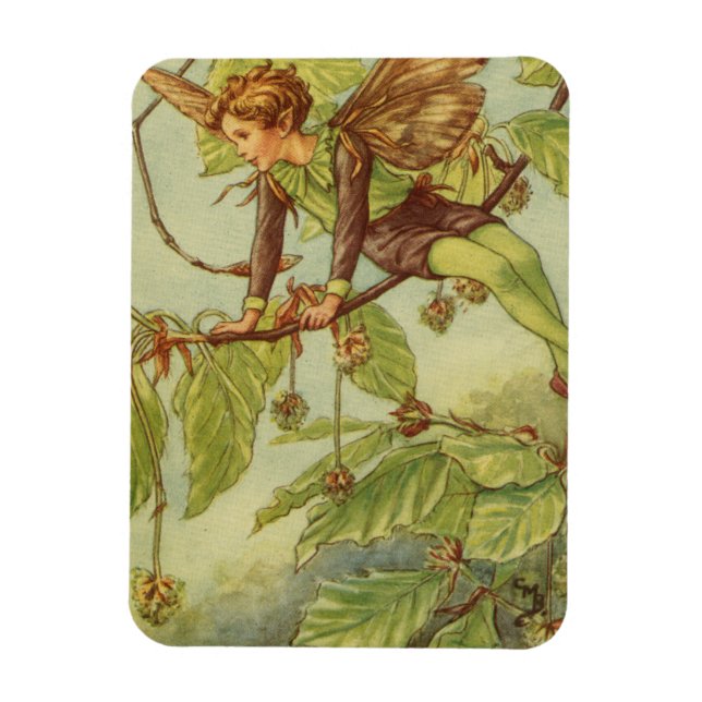 Beech Tree Fairy von Vision Studio Magnet (Vertikal)