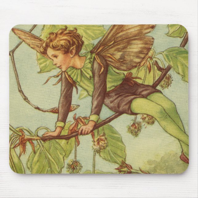 Beech Tree Fairy von Vision Studio Mousepad (Vorne)