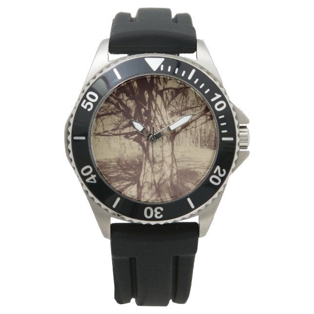 Beech Tree (von Eugène Atget) Armbanduhr (Vorderseite)