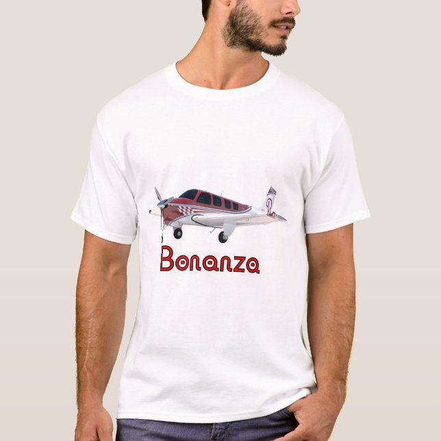 Beechcraft Bonanza Flugzeug  T-Shirt (Vorderseite)