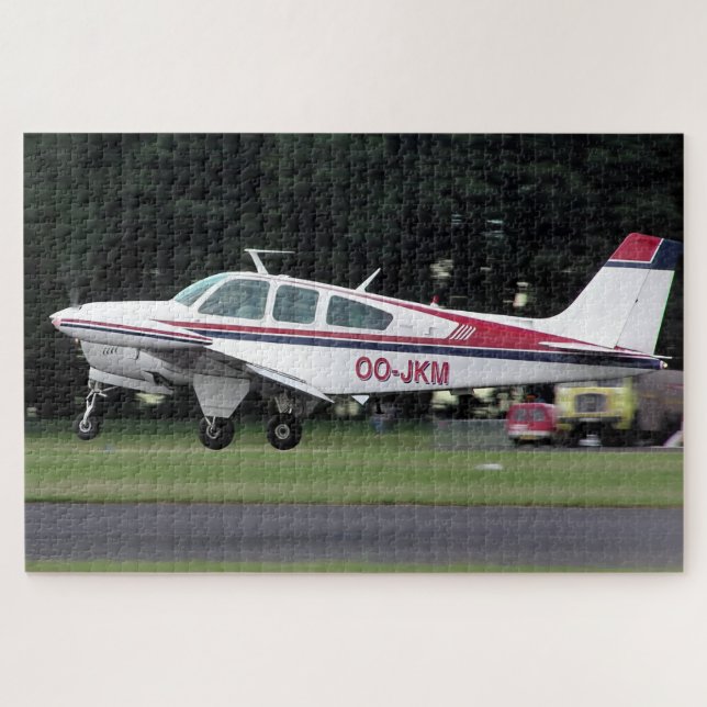 Beechcraft Bonanza OO-JKM - Flugplatz Kemble Puzzle (Horizontal)