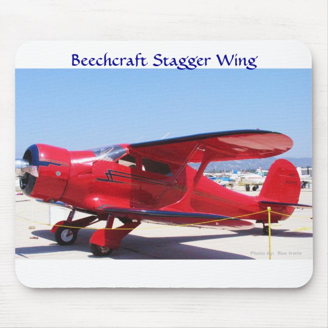 Beechcraft schwanken Flügel Mousepad (Vorne)