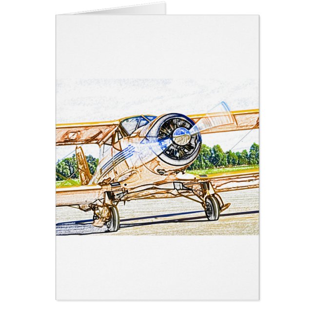 Beechcraft Staggerwing Oldtimer (Vorne)
