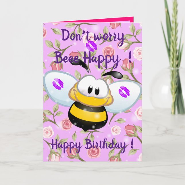 Beee Happy Karte (Vorderseite)