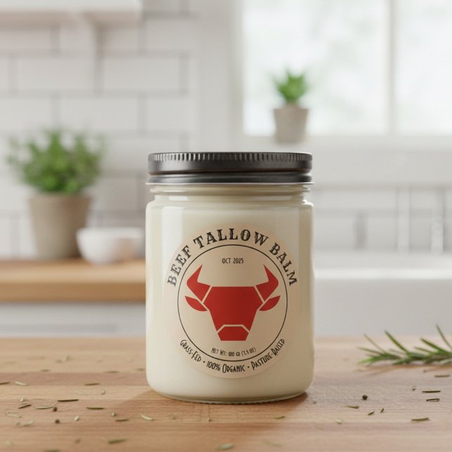 Beef Tallow Balm Label Sticker (Von Creator hochgeladen)