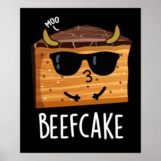 Beefcake Funny Cake Pub Dark BG Poster (Vorne)