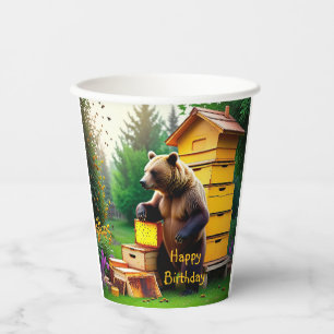 Beehive Bear Pappbecher