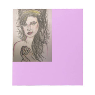 Beehive Girl Praying Notizblock