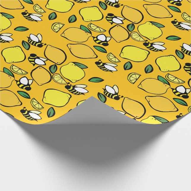 Beehive Lemonade Muster Geschenkpapier (Ecke)
