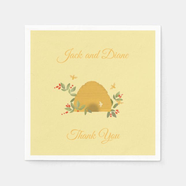 Beehive Paper Napkins Serviette (Vorderseite)