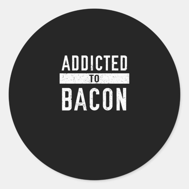 Beehrt von Bacon Funny Bacon Lover Runder Aufkleber (Vorderseite)